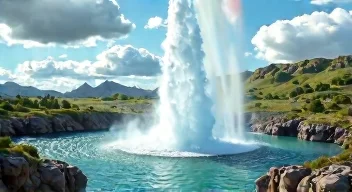 Geysir ""Andernach"" in Rheinland-Pfalz