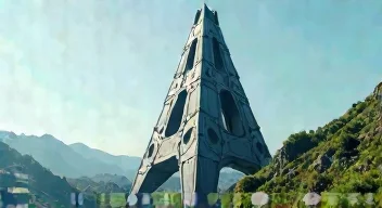 Saarpolygon in "Ensdorf" als Denkmal der Bergbaugeschichte