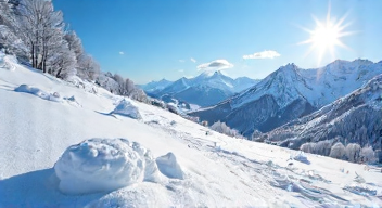 Ein Blick auf die Schneeverhältnisse (2/10)