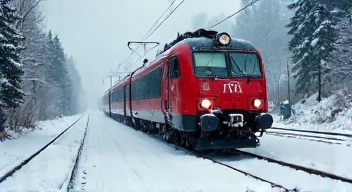 Einfluss des Wintersturms auf den Bahnverkehr (2/10)