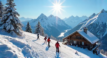 Freizeitaktivitäten im Winter in den Allgäuer Alpen (5/10)