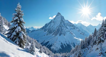 Perspektiven zu den Allgäuer Alpen im Winter