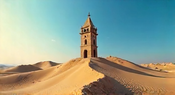 Ein Kirchturm im Sandmeer (4/10)