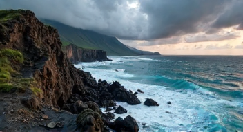 Einfluss des Vulkansystems auf die Küste (3/10)