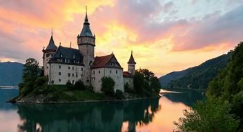 Perspektiven zu den Burgen von Neckarsteinach