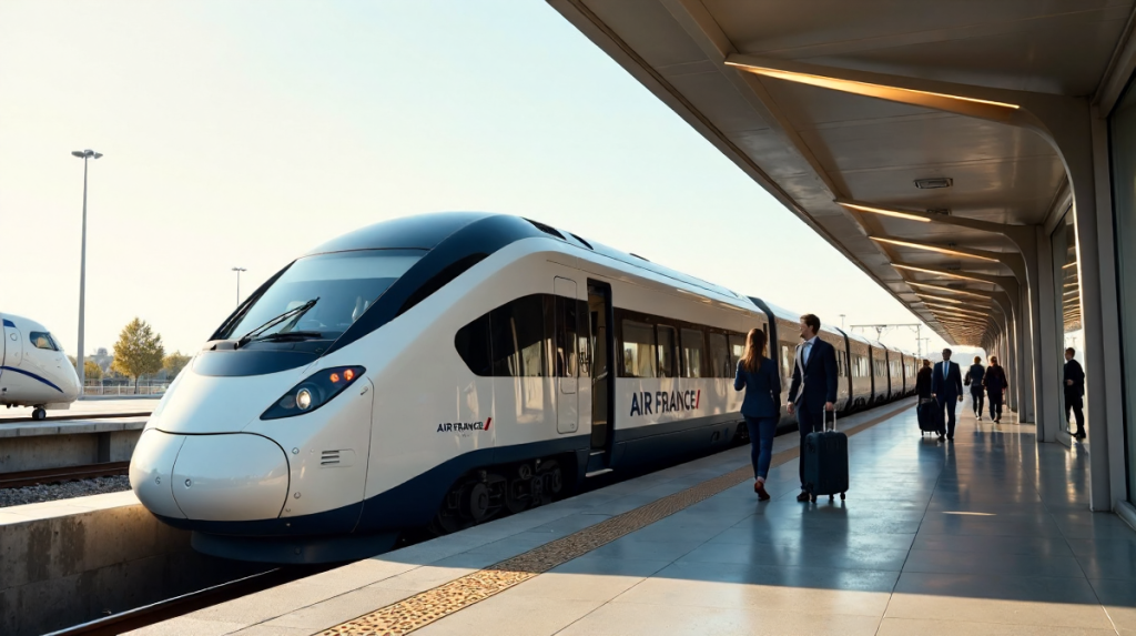 Air France: Innovativer Bahnzubringer-Service für Reisende mit Zug und Flug