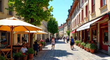 Die Fußgängerzone: Ein Zentrum des Lebens in Bayreuth (9/10)