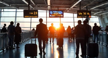 Ich erlebe die Unruhe am Flughafen (1/10)